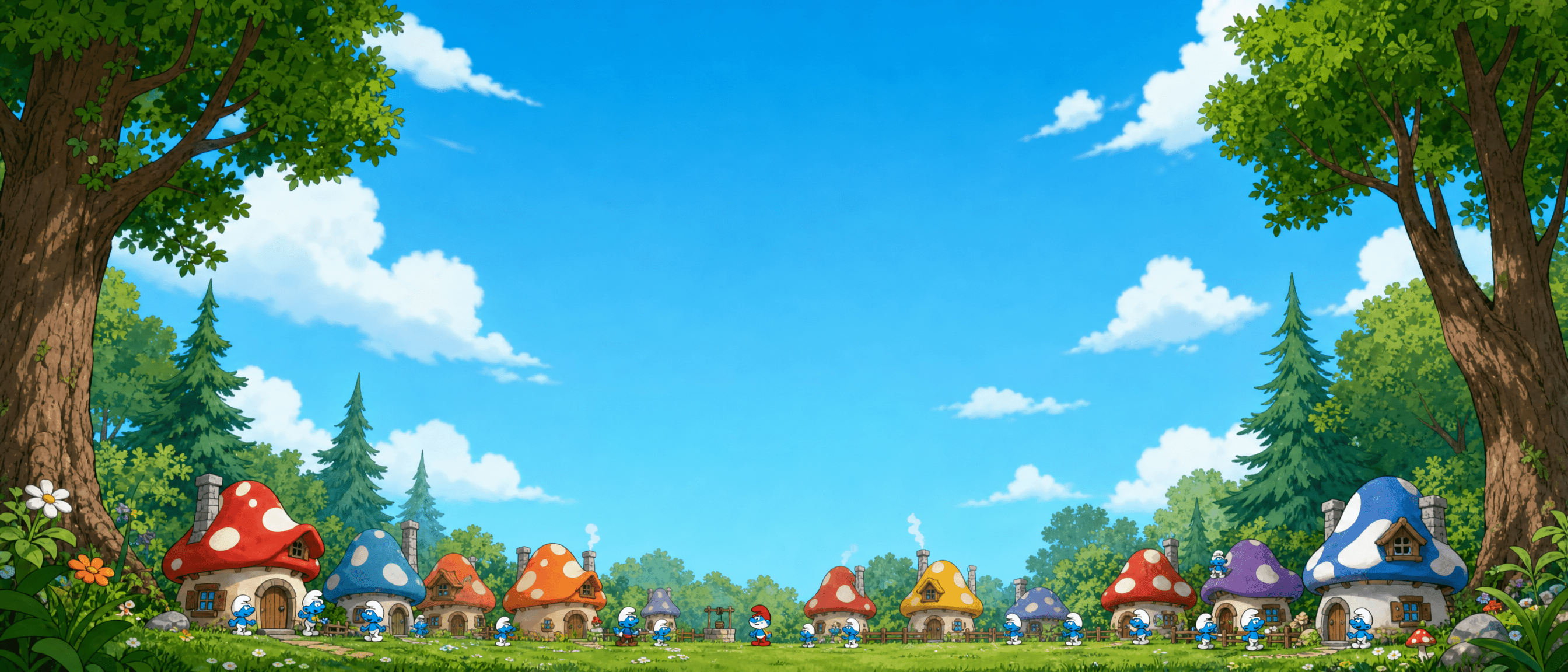 Smurf Village Skyline